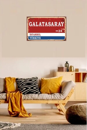 Galatasaray Wegweiser Retro Vintage Holz - 4