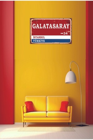 Galatasaray Wegweiser Retro Vintage Holz - 5