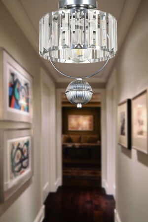 Gallon Ceiling Lux Crystal Mounting Single Chandelier Chrome BEG1028-1 - Begüsa