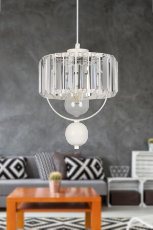 Gallon Single Lux Crystal White Pendelleuchte Kronleuchter 200 001 1028 01 - Begüsa