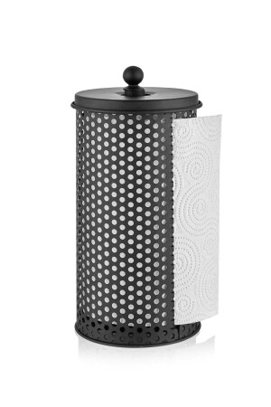 Galvanized 30x14 Cm Towel Napkin Holder Stand Black Glv0619 GLV0619 - The Mia