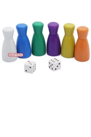 Game Pawn Move 6 Colored Pawn 5 Set + Dice Mia-9901 - Miajima