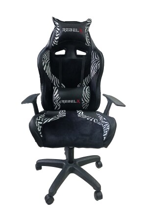 Gaming-Stuhl-Symbol, schwarz-weiße Farbe - Rebelx