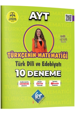 Gamze Hoca Türkçenin Matematiği Ayt Türk Dili Ve Edebiyatı 10 Deneme - Kr Akademi Yayınları