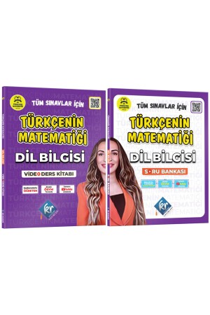 Gamze Hoca Türkçenin Matematiği Tüm Sınavlar İçin Dil Bilgisi Video Ders Kitabı & Soru Bankası Seti TMDİLBLGSKNSRSET - KR Akademi Yayınları