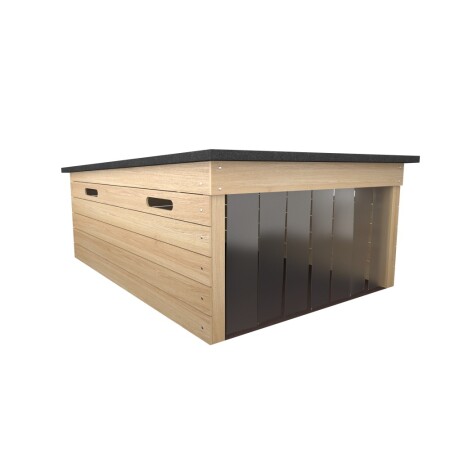 Garage for AUTO-MOW Cube lawn robot, medium, wooden - Auto-Mow