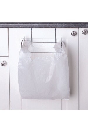 Garbage Bag Holder Hanging on the Cabinet Door Chrome Sf006 SF006. 00 - Teknotel