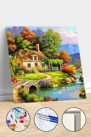 Garden of Eden Painting by Numbers Set with Frame and Hoop ASW121561729 - kendinyaphobi