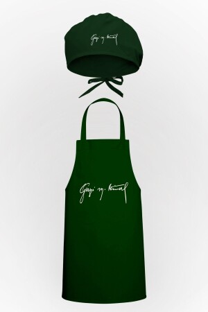 Gazi M.Von Kemal signiertes Design-Vorteilspaket für Küchenschürze und Haube, TYC00623892694 - Tasarım Trend