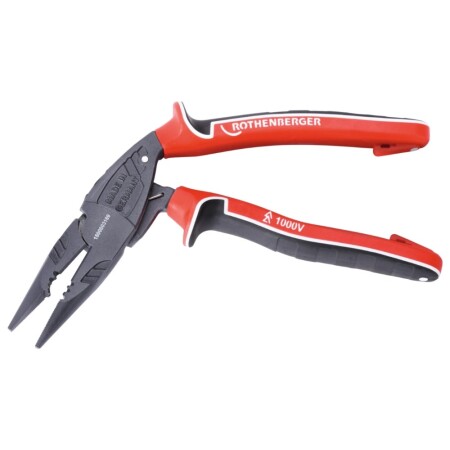 Gebogene Elektrikerzange mit spitzen Spitzen ROTHENBERGER 1000V - Rothenberger