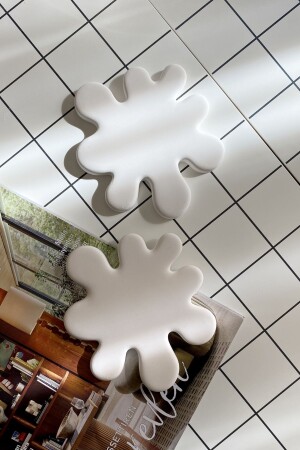 Gebogene Untersetzer aus Beton – dekorative Teller, 2er-Set, 11 cm - Mandalin Art Studio