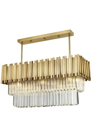 Gefräster antiker Kristall, Esstischplatte aus Stein in modernem Design, Wohnzimmer-Kronleuchter aus Kristall 3149-12S-FR - Apliqa