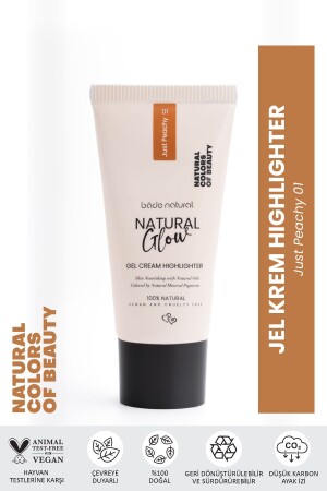 Gel-Creme-Highlighter Just Peachy 01 100 % natürlich - Bade Natural