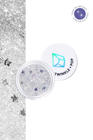 Gel-Glitzer mit intensivem Glitzeranteil für den vielseitigen EinsatzTwinkle Pop Jelly Glitter (#7 Silver Banzza - Twinkle Pop