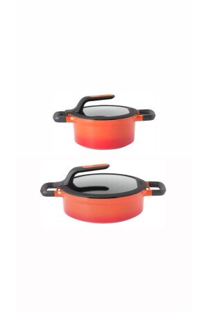 Gem Stay-cool Orange Induction 4-teiliges Set 20drn24shallow b20drn24shallow - Berghoff