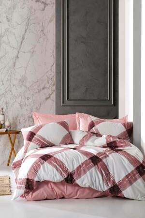 Genç Hilkat Dusty Rose 4 Piece Single Duvet Cover Set with Elastic Sheets (100x200 Cm) cndn-hilkat-tk - CANDAN ÇEYİZ