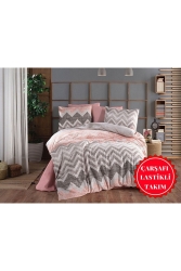 Genç Odası Tek Kişilik Lastikli Çarşaflı Nevresim Takımı Zigzag Desen TYC00450668715 - Şahinhome