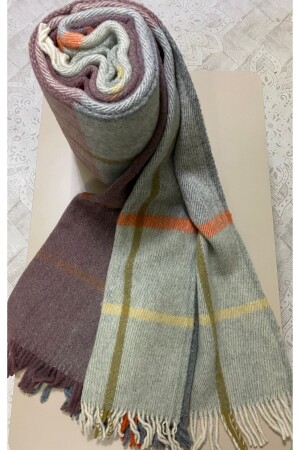 Gençev Home &selin& 100% Pure Wool Scotch Blanket King Size Wool Blanket - 100% Pure Wool - Wool GH2272 - GENÇEV HOME COLLECTİONS