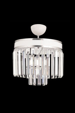 Generation 3 Pieces 2 Tiers White Chrome Gilded 30 Luxury Crystal Modern Chandelier TYC00411578145 - KUZEY AYDINLATMA