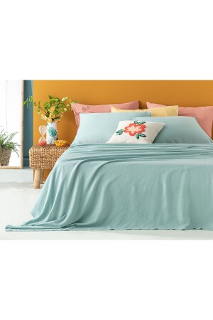 Genesis Soft Touch Çift Kişilik Pike Seti 200x220 Cm Turkuaz TYC00450568065 - English Home