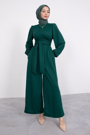 Geniş Kuşak Dolamalı Tesettür Tulum TULU01 - HB MODA COLLECTİON