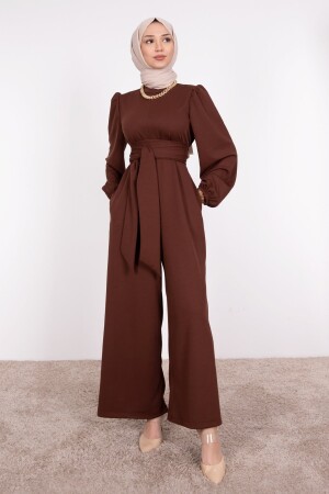 Geniş Kuşak Dolamalı Tesettür Tulum TULU01 - HB MODA COLLECTİON