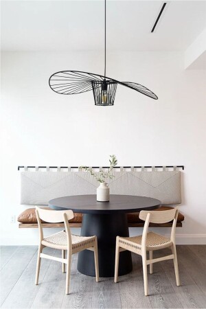 Genova Black Pendant Chandelier Pendant Lamp Living Room Kitchen Chandeliers Patisserie Cafe Barbershop Models BMM2226XXXX01 - Bamyum