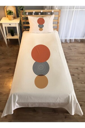 Geometric Patterned Single Velvet Bedspread - cream - Evmila
