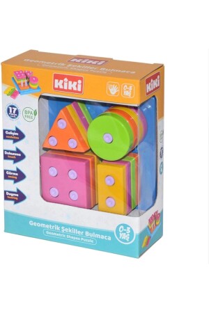 Geometric Shapes Puzzle Child Development 0-3 Years 17 Pieces AE1410KK - Kiki