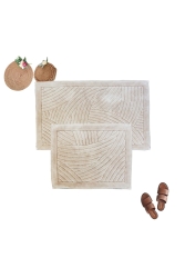 Geometrik Desen 2li Set Banyo Paspas Takımı %100 Doğal Pamuklu Paspas Klozet Takımı dop12787730igo - Faiend