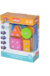 Geometrik Şekiller Bulmaca Çocuk Gelişim 0-3 Yaş 17 Parça AE1410KK - Kiki