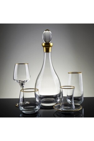 Ger61 Piece Gold Gilded Water Set Dowry Set for 12 People es3 - CAM