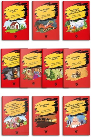 German-Turkish Symmetrical Story Set 10 Books - Dorlion Yayınevi