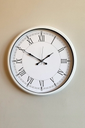 Geschenk Metall weiß Retro-Wanduhr 40 cm VeraConcept124 - Genel Markalar
