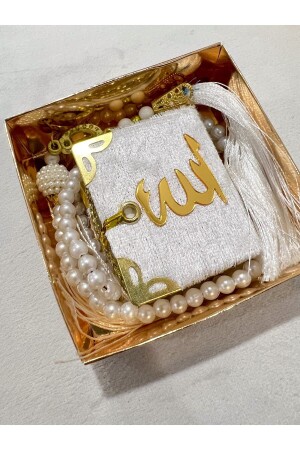Geschenk-Mitgift-Mini-Set aus Koran und Perlen-Gebetsperlen - AYHANHOME
