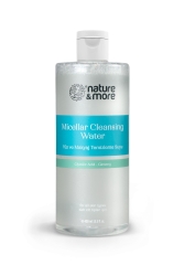 Gesichts- und Make-up-Reinigungswasser – Glykolsäure, Ginseng – 400 ml Nt91 - Nature More