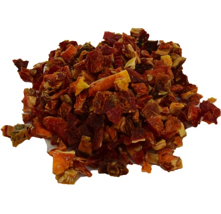 Getrocknete Tomatenwürfel, 100-Gramm-Packung - Lokmanavm