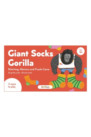 Giant Socks Gorilla: Gedächtnis- und Puzzlespiel mit 40 Karten - Genel Markalar