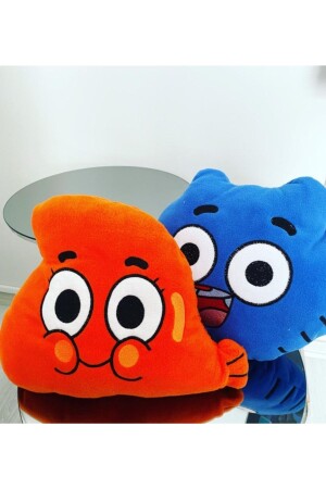 Gift Cute Darwin And Gumball Plush Pillow MSG0000021 - Gülce Design