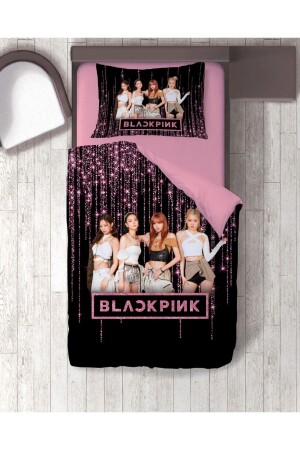 Gift Duvet Cover Black Pink Printed Single Duvet Cover Set Without Sheets pink20112 - hediyechy