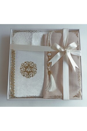 Gift Mother's gift Mevlit Circumcision Umrah Hajj Boxed Set Bridal Bundle with Prayer Mat - Hira Tasarım
