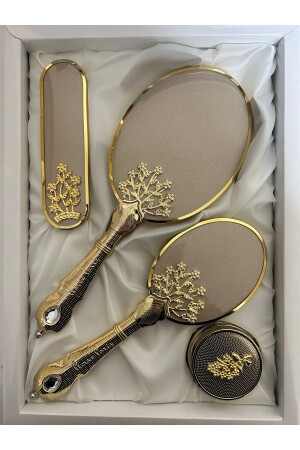 Gift Promise Engagement Bridal Mirror Comb Set - Benim Çeyizim