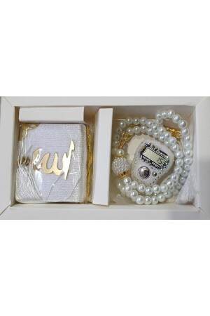 Gift Tiny Holy Quran Dhikr Matic Pearl Prayer Beads Set - Vipfoni
