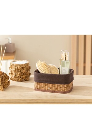Gina Bamboo Basket 20x15x10 Cm Dark Brown - English Home