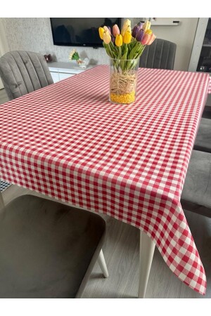 gingham 1. Classroom PVC Table Cloth Living Room-Kitchen-Picnic Cover - Liquid Proof - Limay