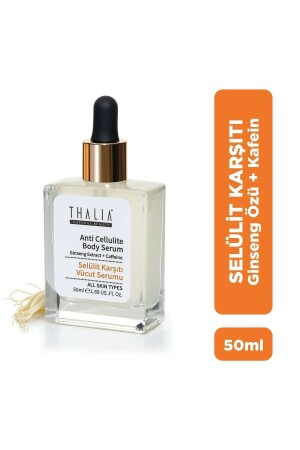 Ginseng & Caffeine Özlü Selülit Gidermeye Yardımcı Vücut Serumu 50ml - Thalia