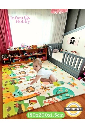 Giraffe Foldable Foam Play Mat 180x200x 1-5 Cm (EXTRA LARGE) - İnfant Hobby