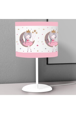 Girl in White Dress and Moon Pattern Children's Room Digital Printed Children's Room Desktop Lampshade Chandelier 00086041031 - instababyrooms