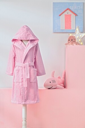 Girl Unicorn Kapüşonlu Kadife Çocuk Bornozu 13-14 Yaş - Özdilek