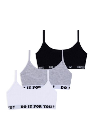 Girl's 3-Rope Strap Half Undershirt - Koza Iç Giyim